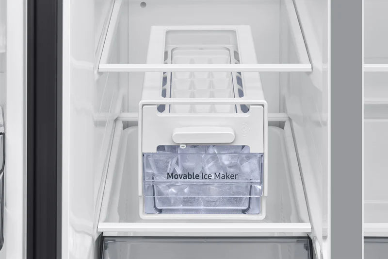 Samsung Bespoke AI Series 7 SpaceMax RS70F67QCTEU Silver American Fridge Freezer