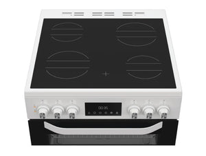 Hotpoint HTE6VDCW Freestanding Ceramic Electric Cooker