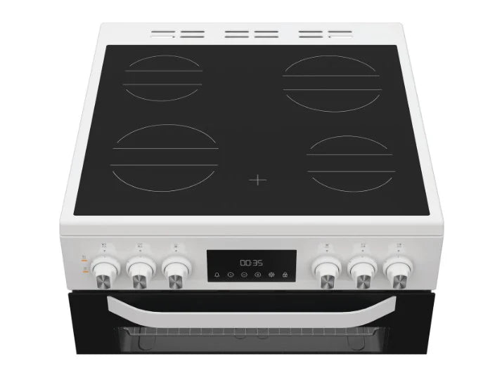 Hotpoint HTE6VDCW Freestanding Ceramic Electric Cooker