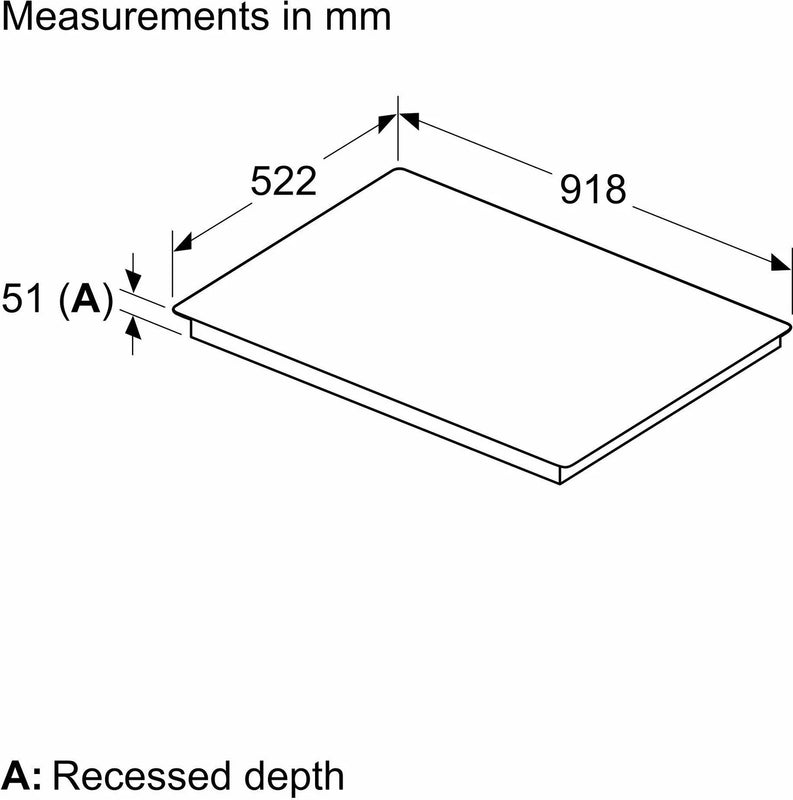 Neff N90 T69FUV4L0 90cm Black Induction Hob