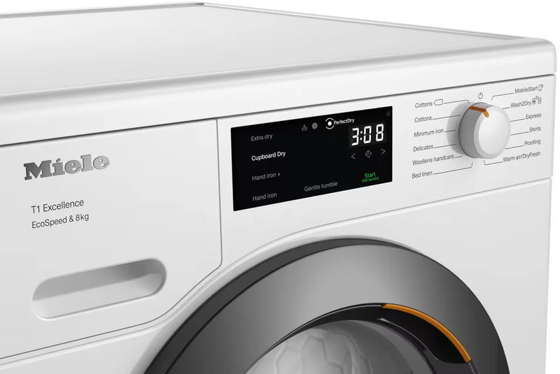 Miele TEC645WP 8kg Heat Pump Tumble Dryer