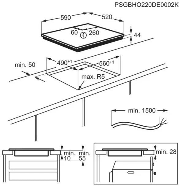 AEG TO64IC0XFB 60cm Induction Hob