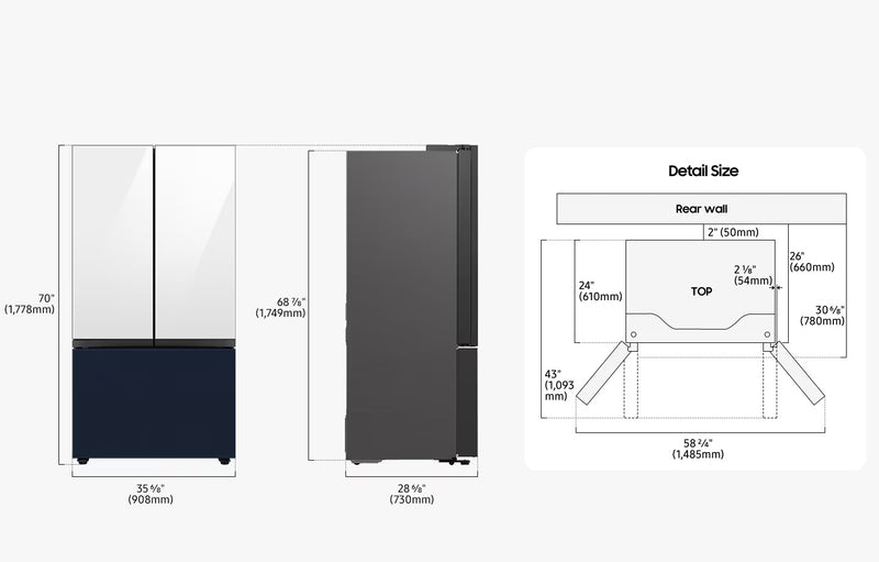 Samsung RF24BB620ES9EU American Fridge Freezer