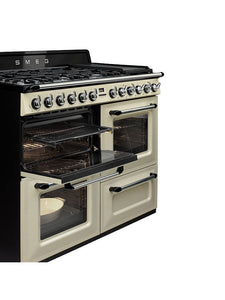 Smeg Victoria TR4110P1 110cm Dual Fuel Range Cooker Cream - DB Domestic Appliances