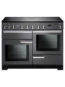 Rangemaster Professional Deluxe 110cm Induction Range Cooker Slate with Chrome