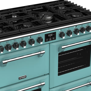 Stoves Richmond Deluxe S1000DF 100cm Dual Fuel Range Cooker 444410935 Country Blue