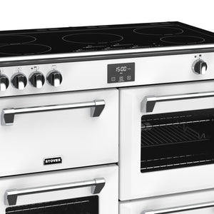 Stoves Richmond Deluxe S1000EI 100cm Induction Range Cooker 444410951 Icy White