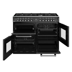Stoves Richmond Deluxe S1100DF 110cm Dual Fuel Range Cooker 444410968 Anthracite Grey