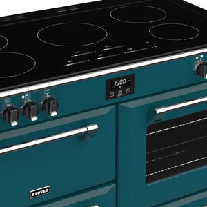 Stoves Richmond Deluxe S1100EI 110cm Induction Range Cooker 444410994 Kingfisher Teal