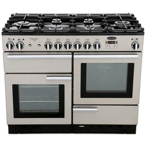 Rangemaster Professional Plus 110cm Dual Fuel Range Cooker Stainless Steel with Chrome