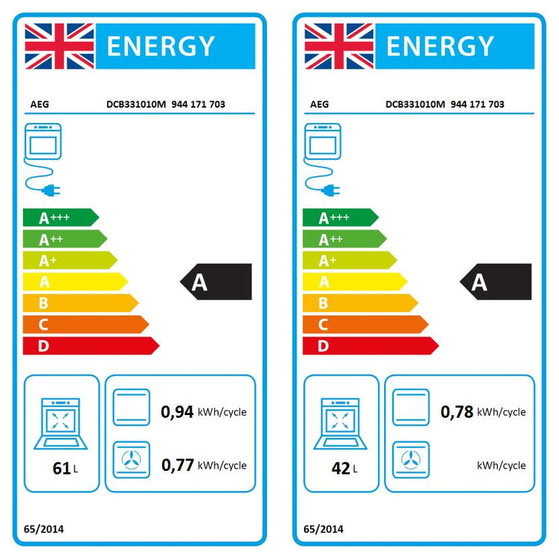 AEG DCB331010M Built In Electric Double Oven - DB Domestic Appliances