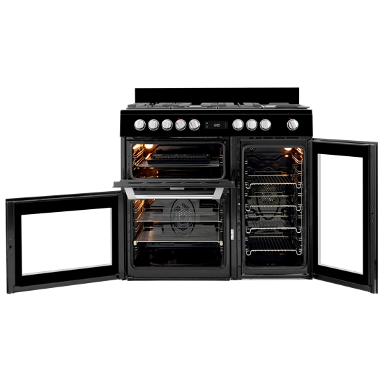Leisure Cuisinemaster 100cm Dual Fuel Range Cooker Black