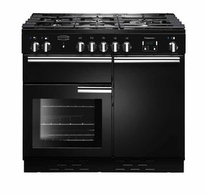 Rangemaster Professional Plus 100cm Duel Fuel Range Cooker Stainless Steel with Chrome