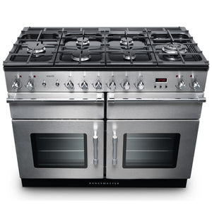 Rangemaster Esprit 110cm Dual Fuel Range Cooker Stainless Steel with Chrome