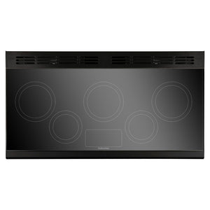 Rangemaster Classic Deluxe 110cm Induction Range Cooker Slate with Brass