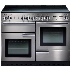 Rangemaster Professional Plus 110cm Ceramic Range Cooker Stainless Steel with Chrome - DB Domestic Appliances