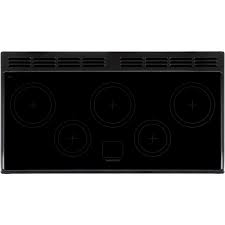 Rangemaster Professional Deluxe 110cm Induction Range Cooker Black with Chrome