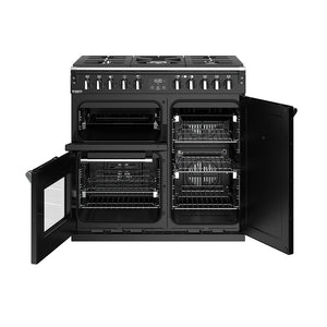 Stoves Richmond Deluxe S900DF Anthracite Grey 90cm Dual Fuel Range Cooker 444411510 - DB Domestic Appliances