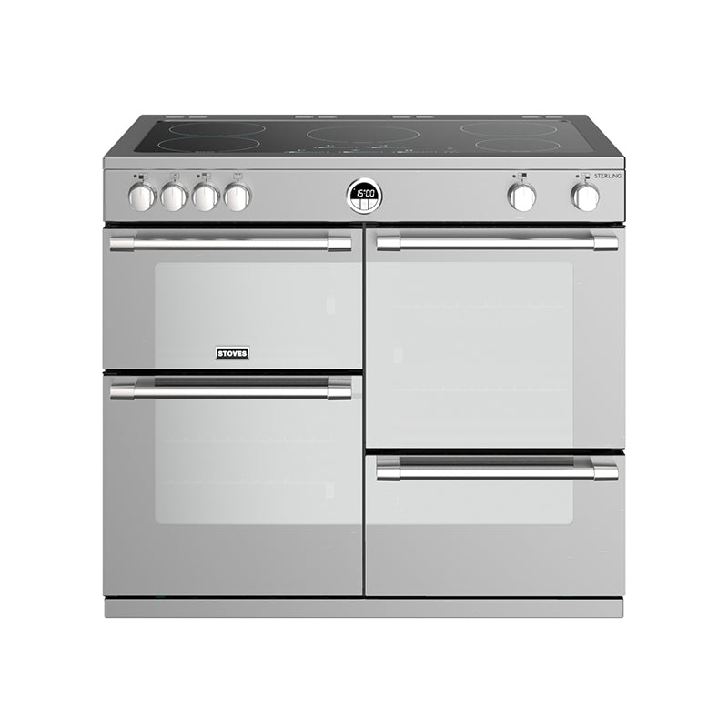 Stoves Sterling S1000EI 100cm Induction Range Cooker 444444498 Stainless Steel