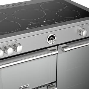 Stoves Sterling Deluxe S900EI 90cm Induction Range Cooker 444444940 Stainless Steel