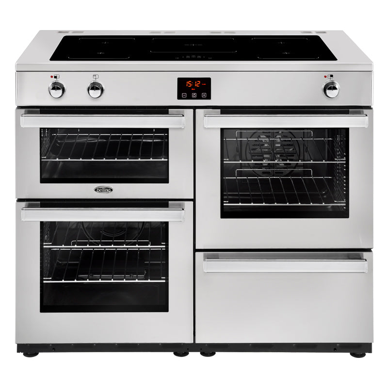 Belling Cookcentre 110EI 110cm Induction Range Cooker 444444102 Stainless Steel
