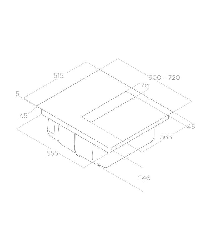 Elica NT-FIT-60 Venting Hob - DB Domestic Appliances