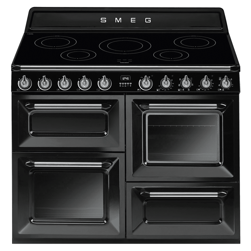 Smeg Victoria TR4110IBL2 110cm Induction Range Cooker Black - DB Domestic Appliances